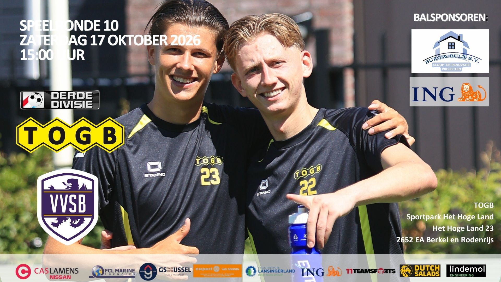 Voorbeschouwing TOGB - VVSB: een duel met grote belangen