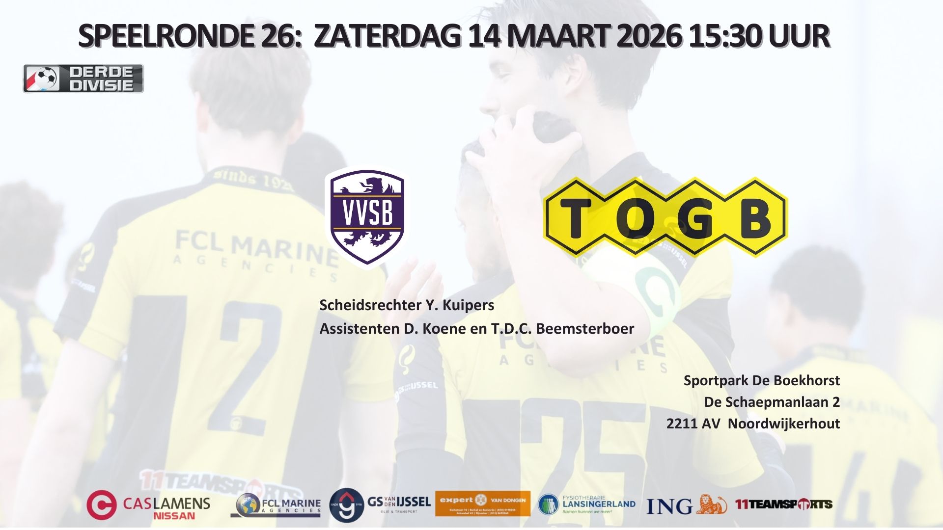 Voorbeschouwing VVSB - VVSB speelronde 26 Derde divisie B 25/26