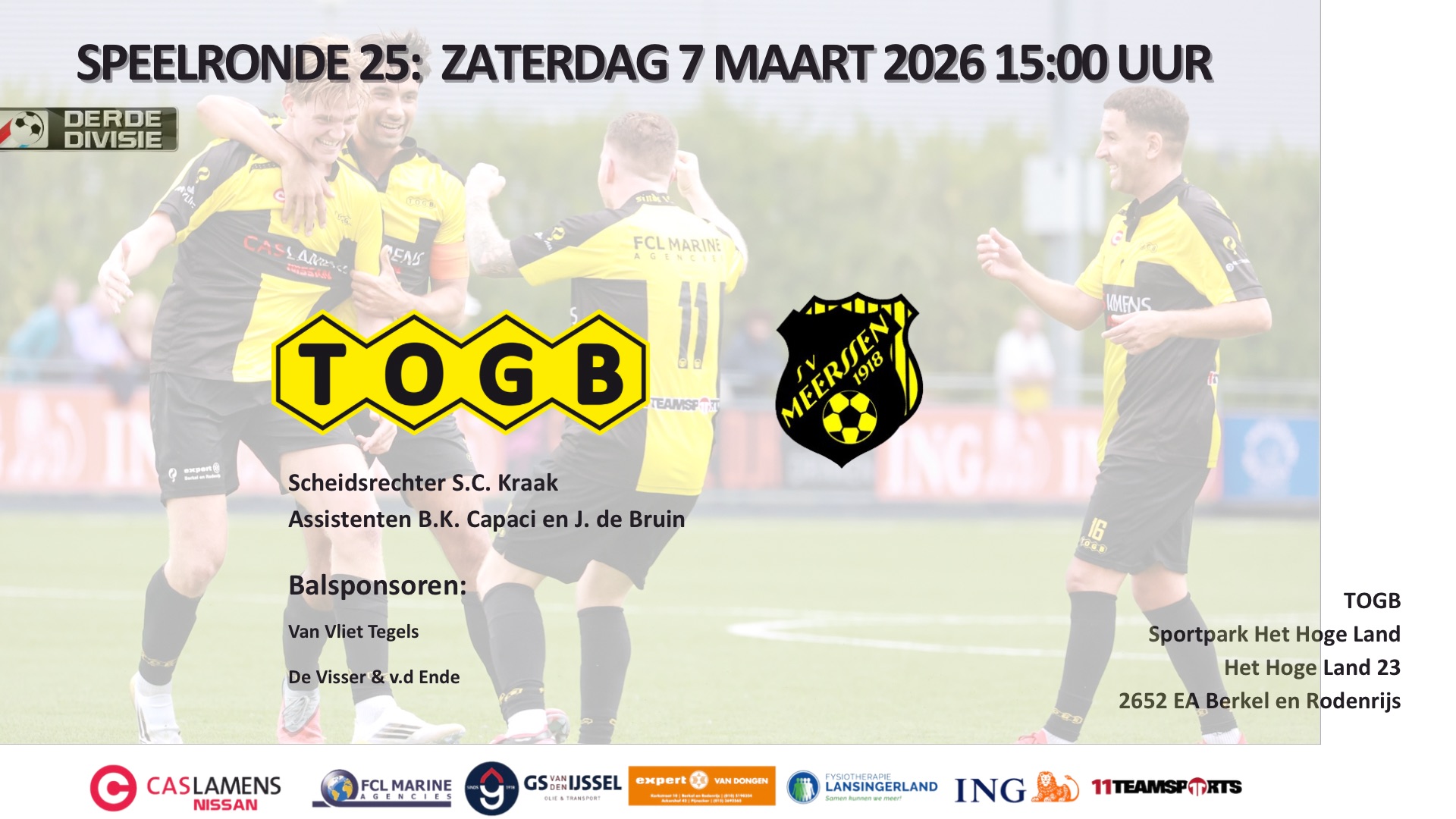 Voorbeschouwing TOGB - Meerssen