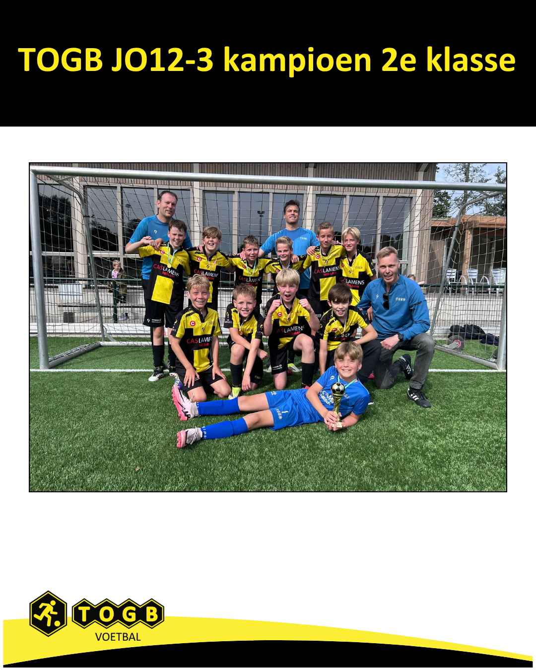 TOGB 12-3 pakt het kampioenschap in de 2e klasse