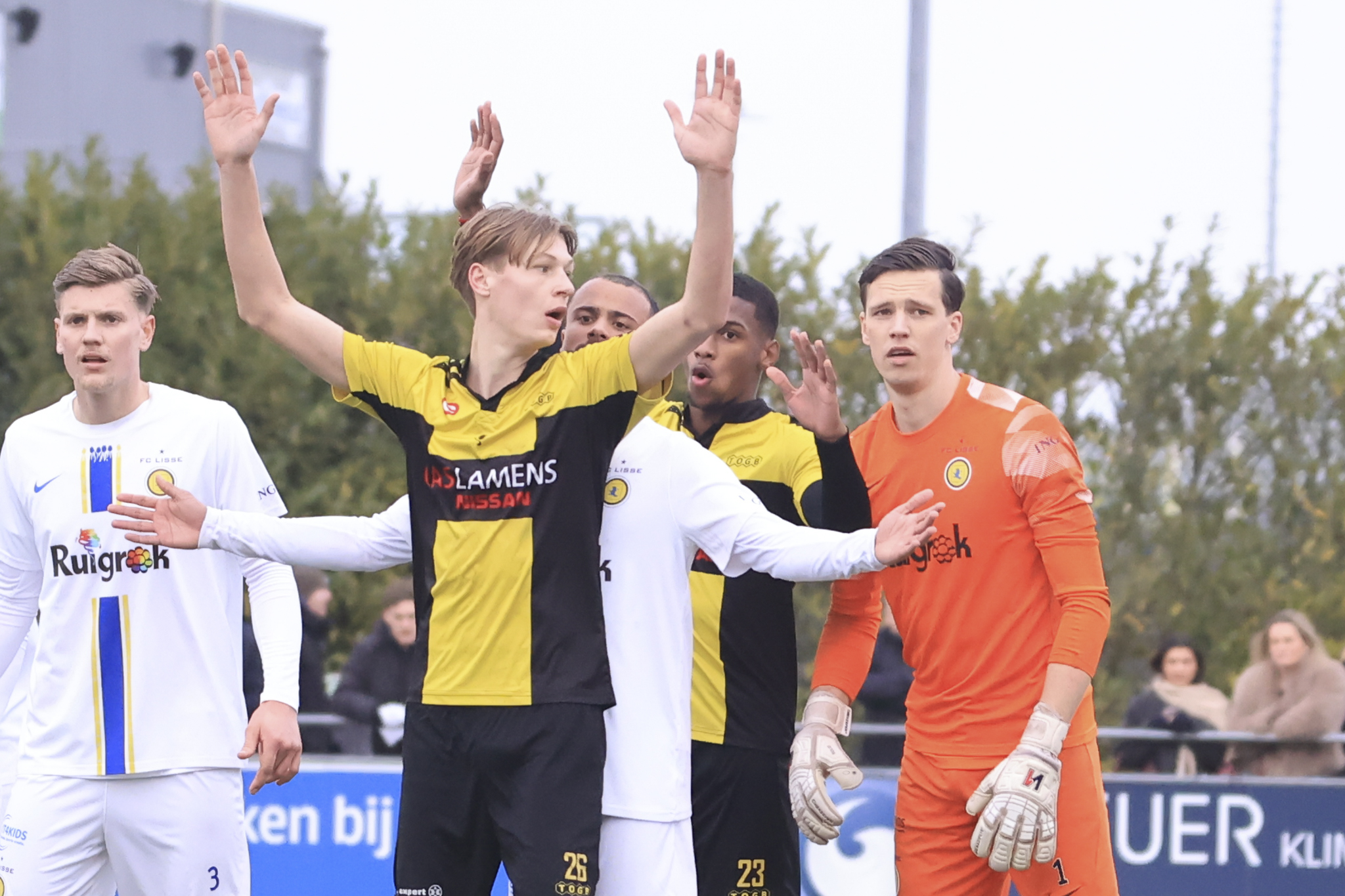 TOGB komt dichtbij, maar Lisse houdt stand