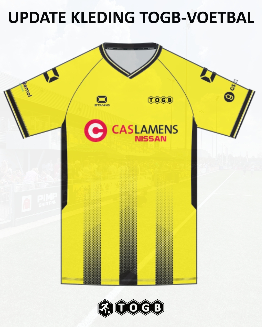 Update kledinglijn TOGB-voetbal