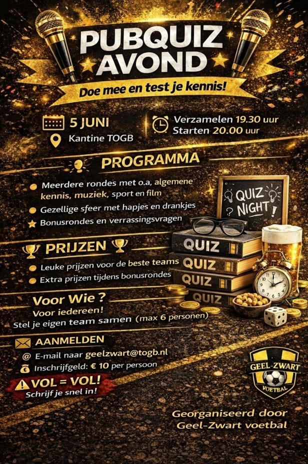 Doe mee met de Pubquiz avond