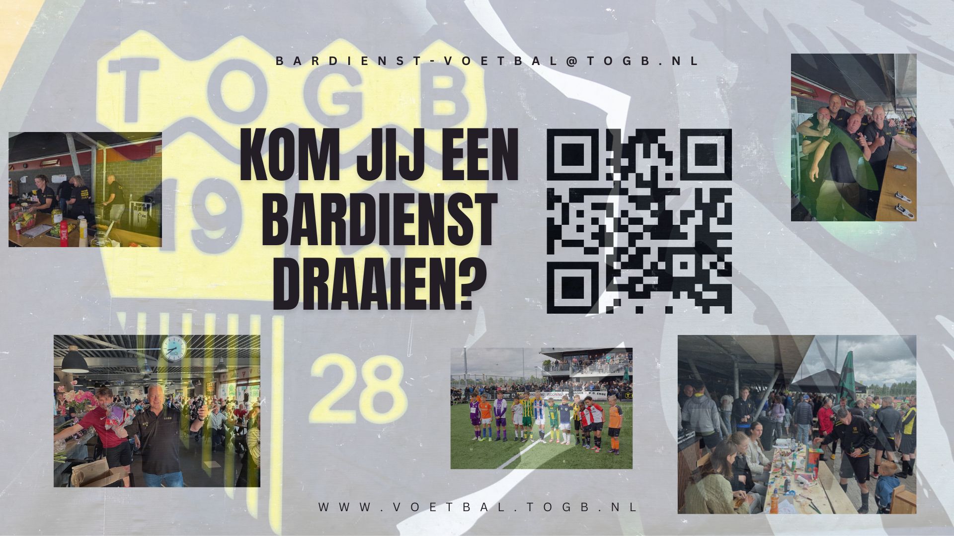 Het seizoen draait op volle toeren ... maar we hebben jou nodig!